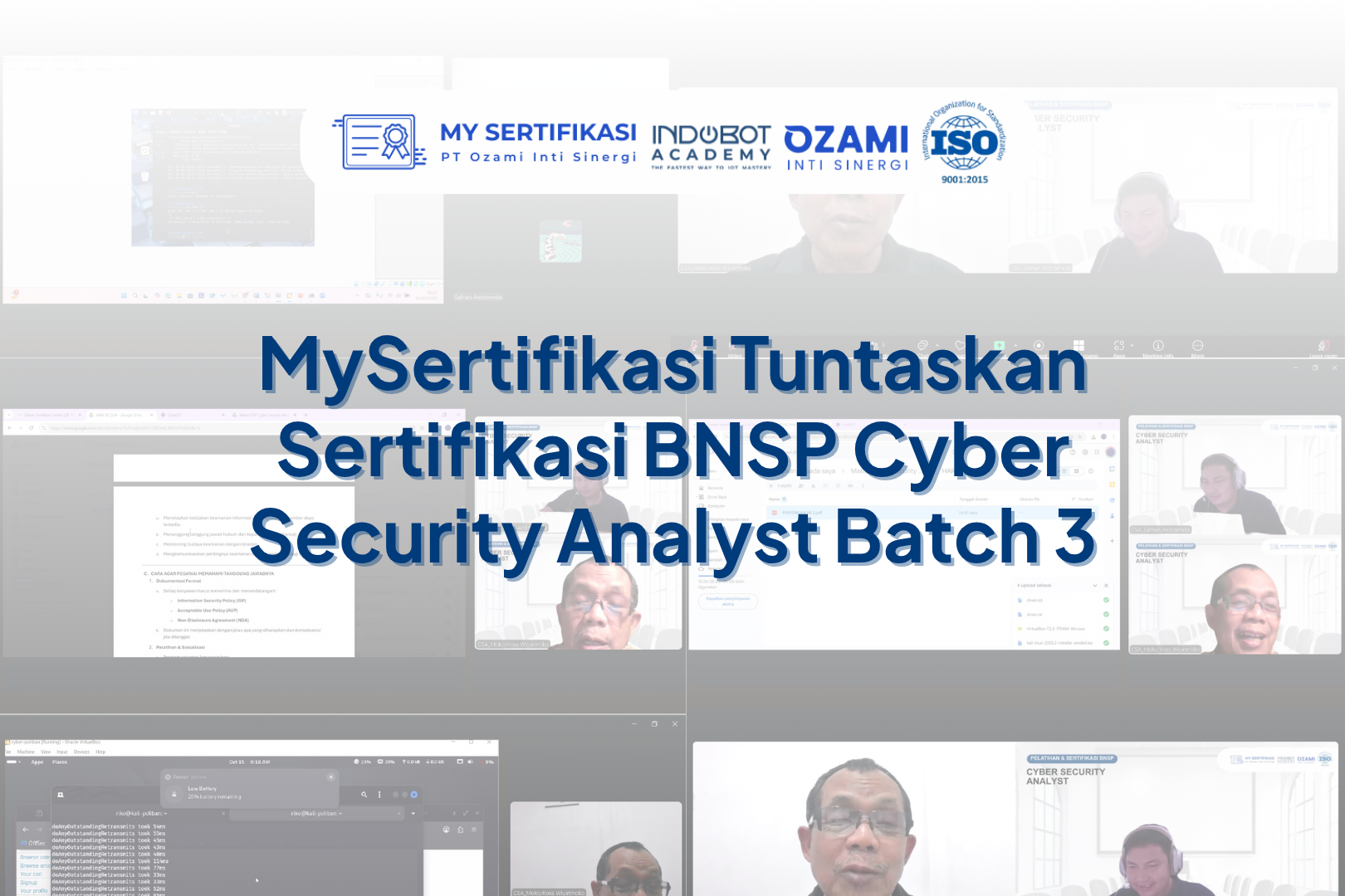 MySertifikasi Tuntaskan Sertifikasi BNSP Cyber Security Analyst Batch 3