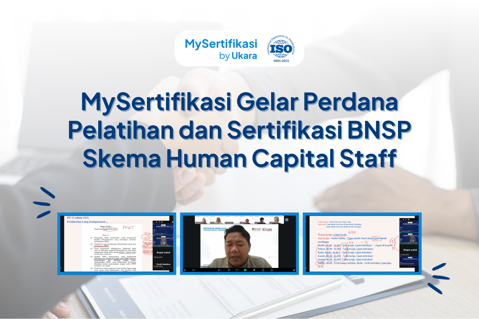 MySertifikasi Gelar Perdana Pelatihan dan Sertifikasi BNSP Skema Human Capital Staff