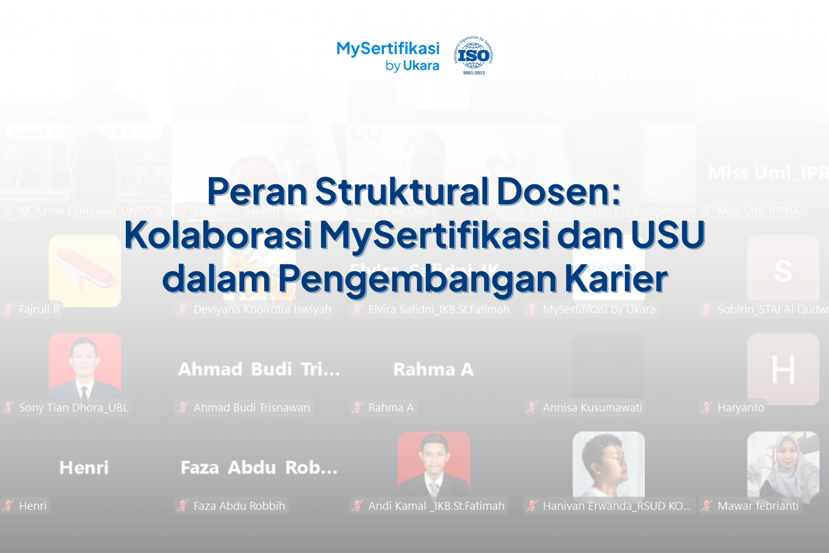 Peran Struktural Dosen Kolaborasi MySertifikasi dan USU dalam Pengembangan Karier