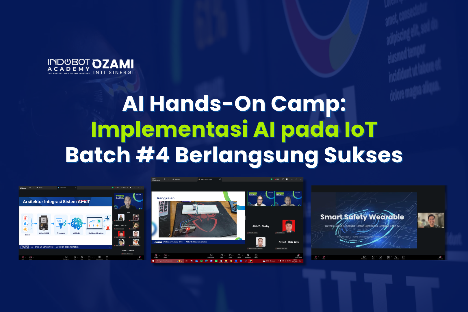 AI Hands On Camp Pelatihan Implementasi AI pada IoT